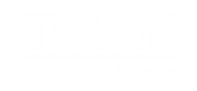 White TWAM Logo